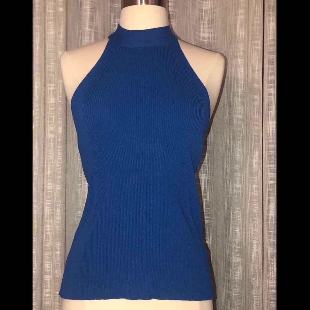 Another Love mock neck halter tank